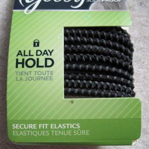 10 Black 2013 Goody Ouchless Stay Put Ponytailer Hair Bands No Metal Elastics